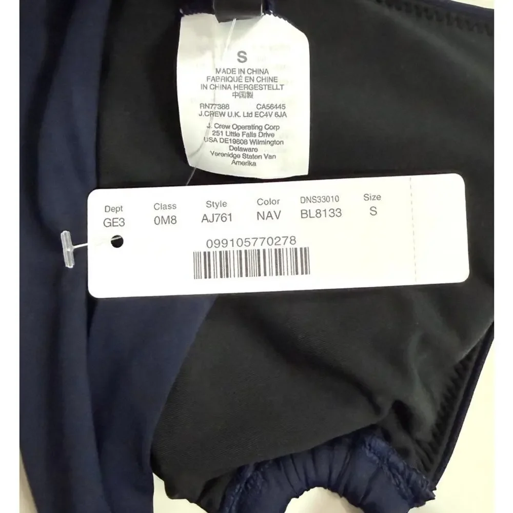 J. Crew Halter Ring Bikini Top in Navy Blue - Picture 6 of 6